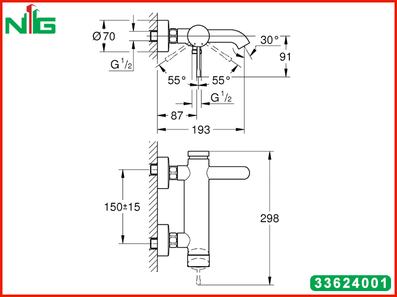 ban-ve-ky-thuat-bo-tron-nong-lanh-Grohe-2-che-do-Essence-33624001