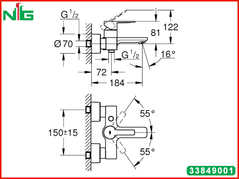 ban-ve-ky-thuat-bo-tron-nong-lanh-Grohe-2-che-do-Lineare-33849001