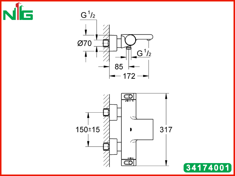 ban-ve-ky-thuat-bo-tron-nhiet-do-Grohe-2-che-do-Grohtherm-2000-34174001