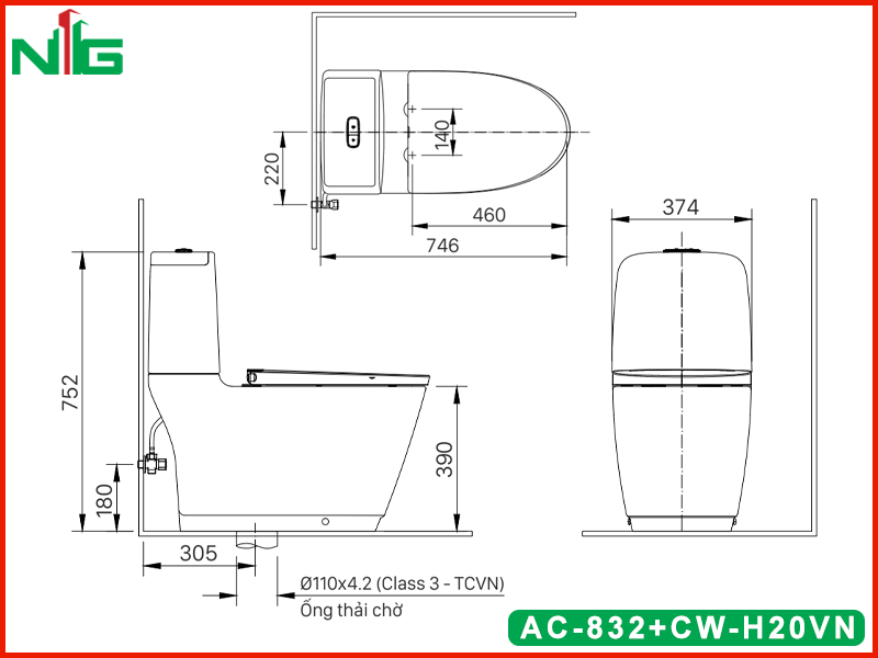 ban-ve-ky-thuat-bon-cau-nap-dien-tu-inax-ac-832-cw-h20vn
