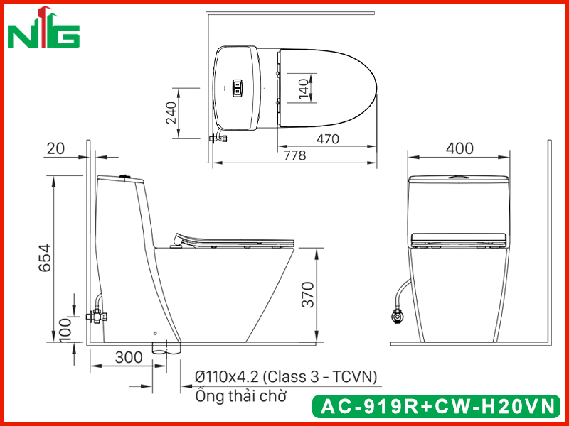 ban-ve-ky-thuat-bon-cau-nap-dien-tu-inax-ac-919r-cw-h20vn