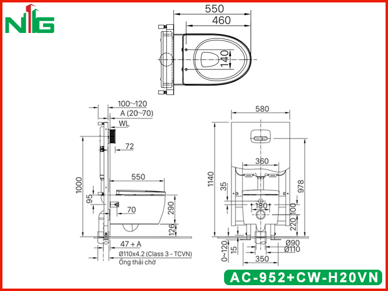 ban-ve-ky-thuat-bon-cau-nap-dien-tu-inax-ac-952-cw-h20vn