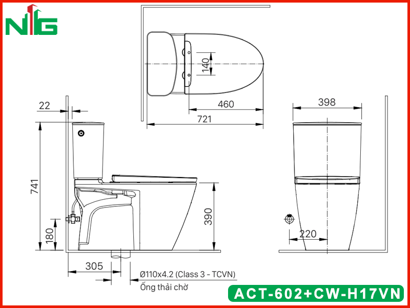 ban-ve-ky-thuat-bon-cau-nap-dien-tu-inax-act-602-cw-h17vn