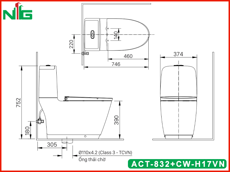 ban-ve-ky-thuat-bon-cau-nap-dien-tu-inax-act-832-cw-h17vn