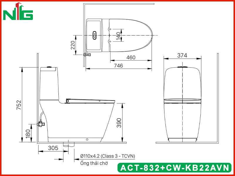 ban-ve-ky-thuat-bon-cau-nap-dien-tu-inax-act-832-cw-kb22avn