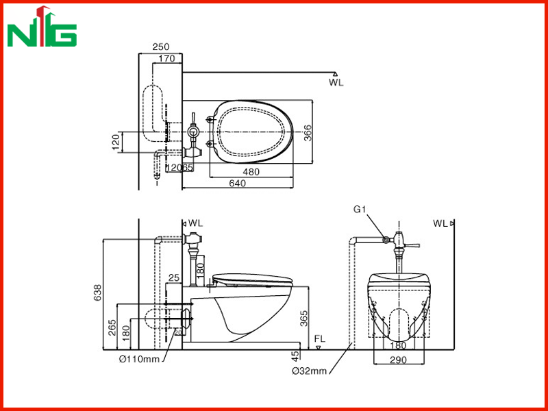 ban-ve-ky-thuat-bon-cau-nap-rua-co-inax-ac-22p+cw-s15vn