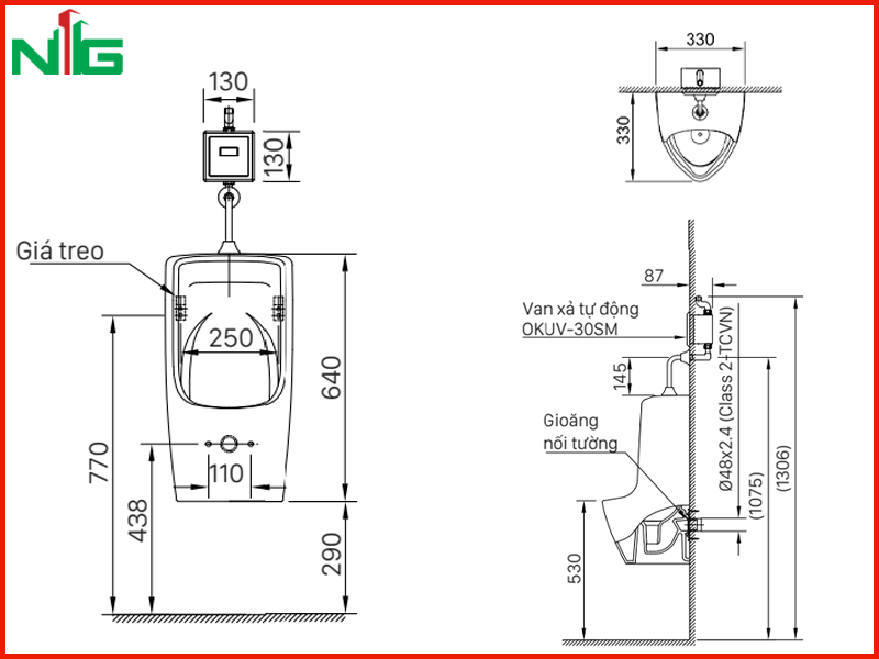ban-ve-ky-thuat-bon-tieu-nam-treo-tuong-inax-au-431vr