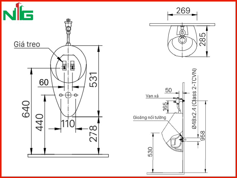 ban-ve-ky-thuat-bon-tieu-nam-treo-tuong-inax-u-117v