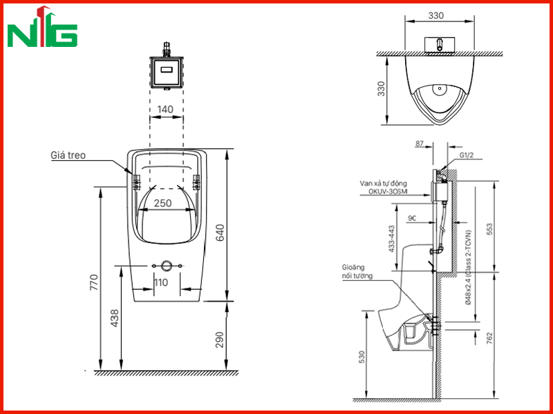 ban-ve-ky-thuat-bon-tieu-nam-treo-tuong-inax-u-431vac