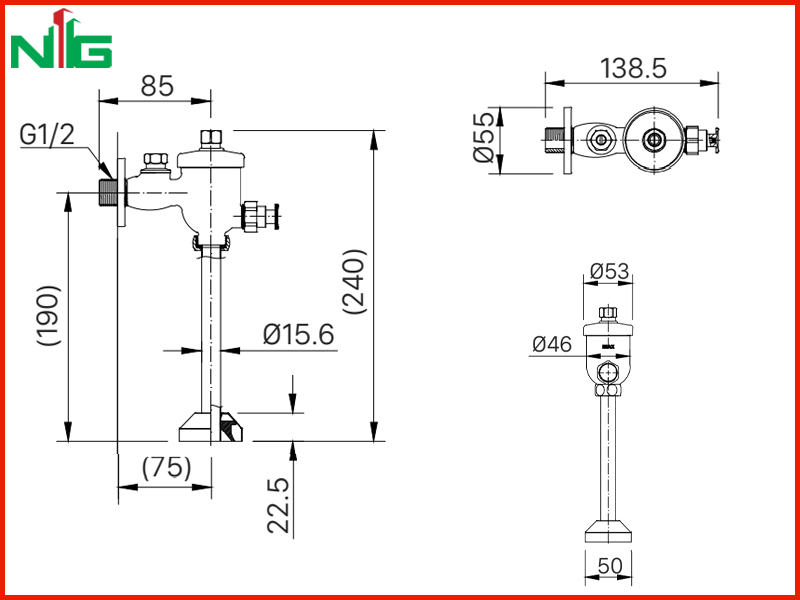 ban-ve-ky-thuat-van-xa-bon-tieu-nam-inax-uf-7v