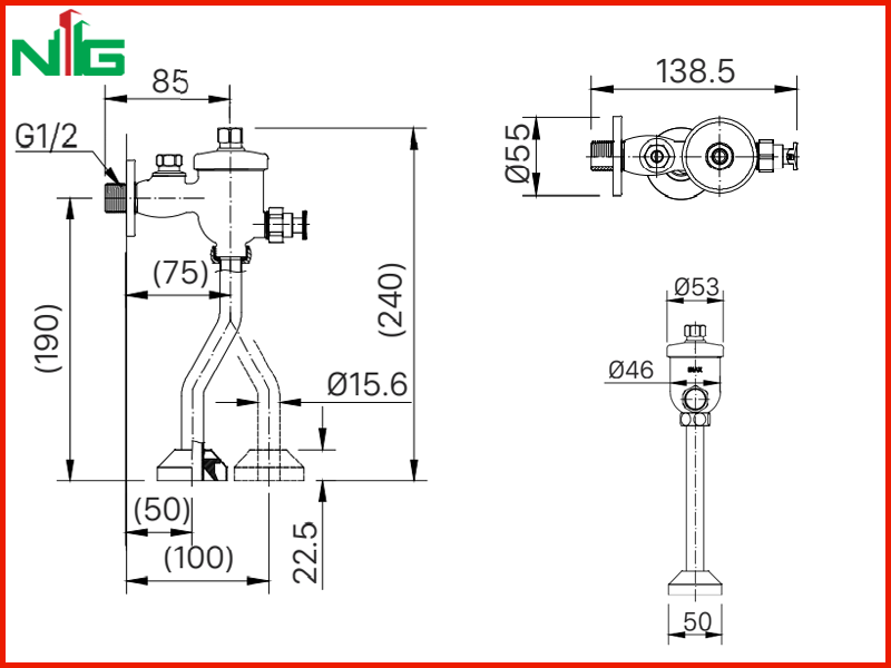 ban-ve-ky-thuat-van-xa-bon-tieu-nam-inax-uf-8v