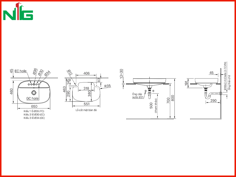 ban-ve-ky-thuat-lavabo-dat-ban-inax-al-652v