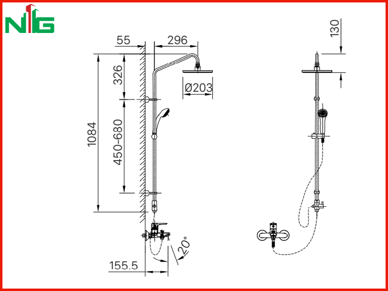 ban-ve-ky-thuat-sen-cay-nong-lanh-inax-bfv-1115s