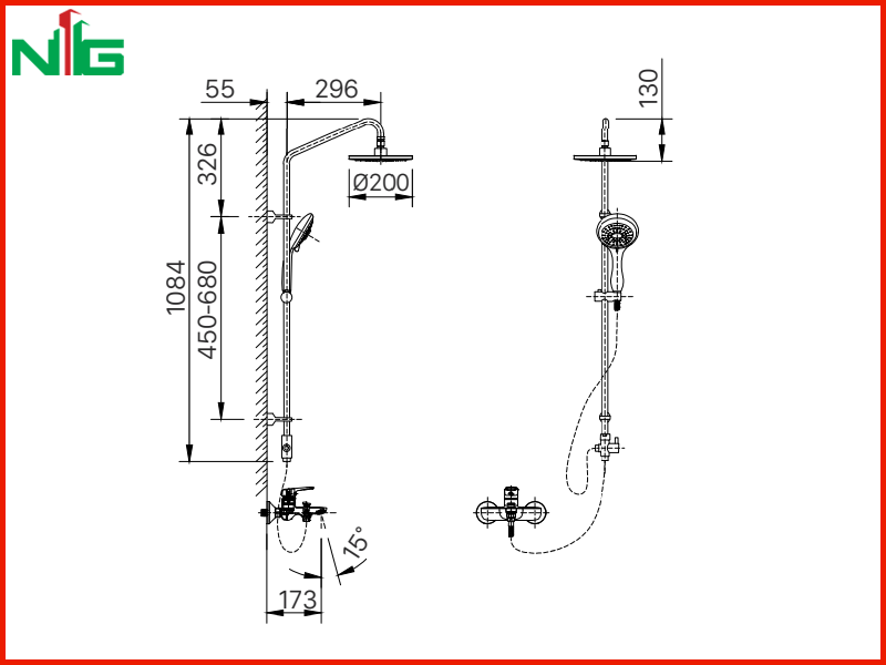 ban-ve-ky-thuat-sen-cay-nong-lanh-inax-bfv-1405s