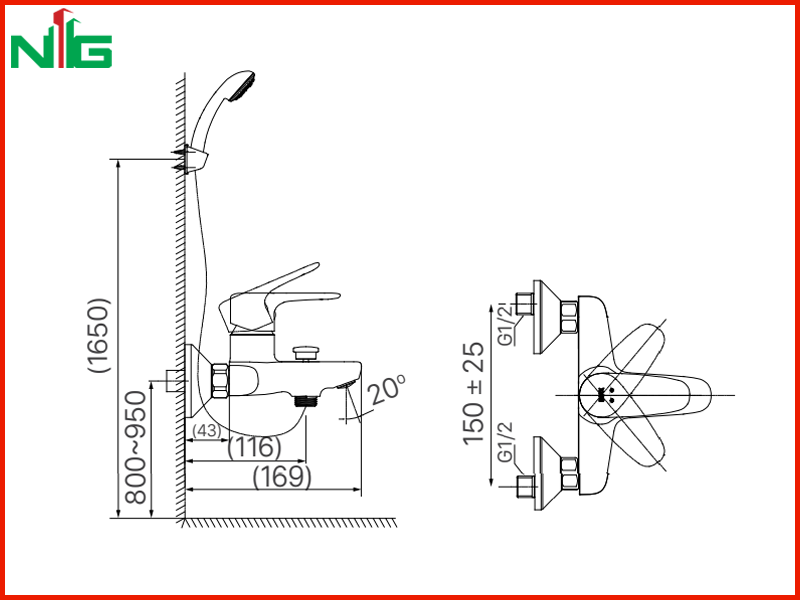 ban-ve-ky-thuat-voi-sen-nong-lanh-inax-bfv-1113s-8c