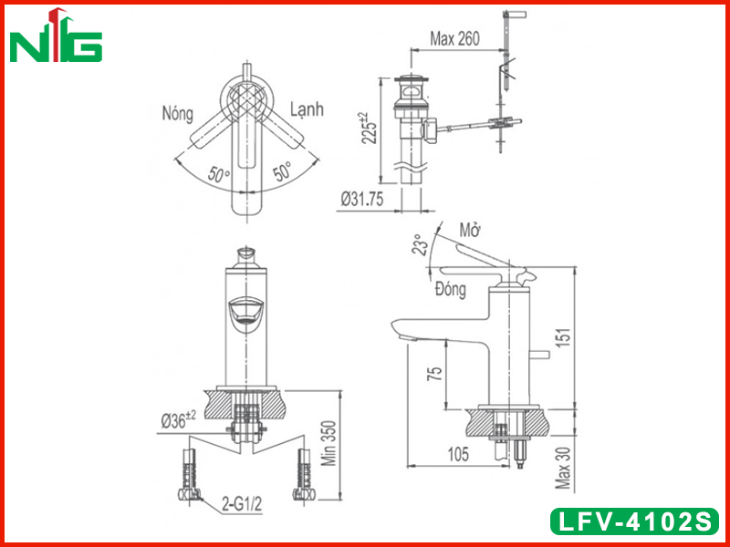 ban-ve-ky-thuat-vopi-lavabo-nong-lanh-inax-lfv-4102s