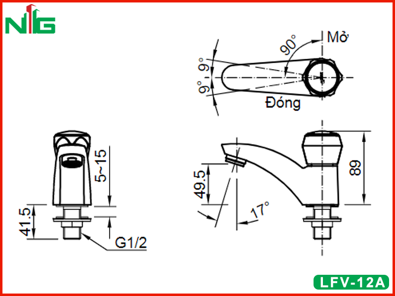 ban-ve-ky-thuat-voi-lavabo-lanh-inax-lfv-12a