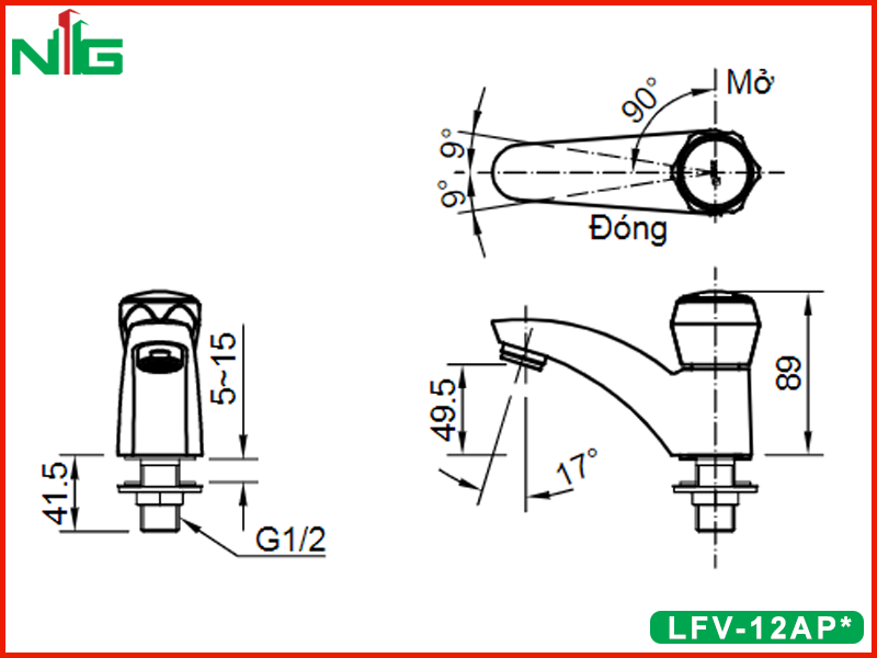 ban-ve-ky-thuat-voi-lavabo-lanh-inax-lfv-12ap