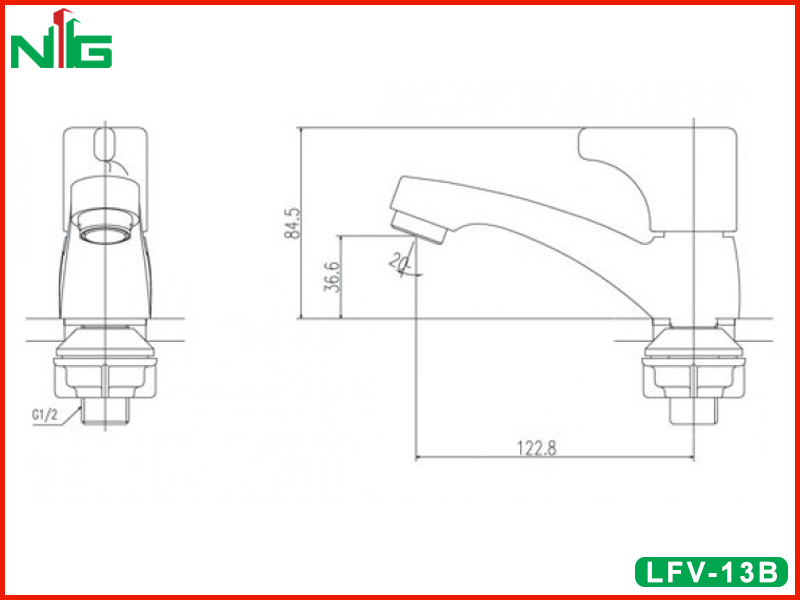 ban-ve-ky-thuat-voi-lavabo-lanh-inax-lfv-13b