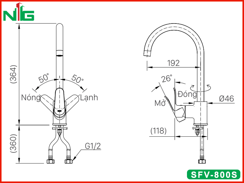 ban-ve-ky-thuat-voi-rua-bat-nong-lanh-inax-sfv-800s