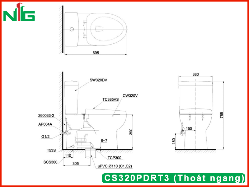 ban-ve-ky-thuat-bon-cau-2-khoi-toto-CS320PDRT3-thoat-ngang