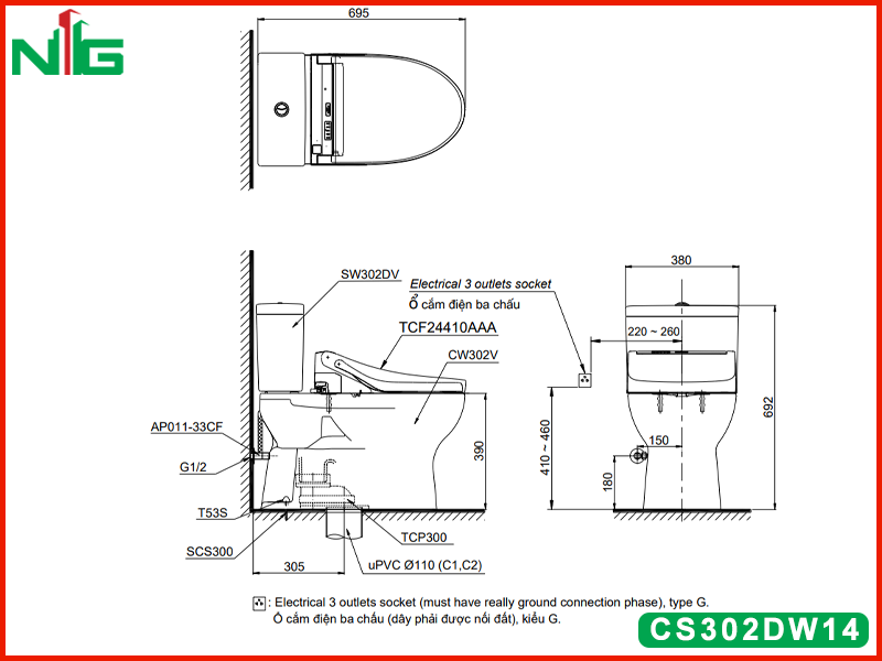 ban-ve-ky-thuat-bon-cau-nap-dien-tu-toto-CS302DW14