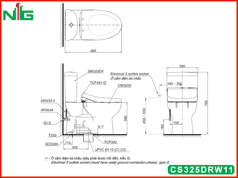 ban-ve-ky-thuat-bon-cau-nap-dien-tu-toto-CS325DRW11