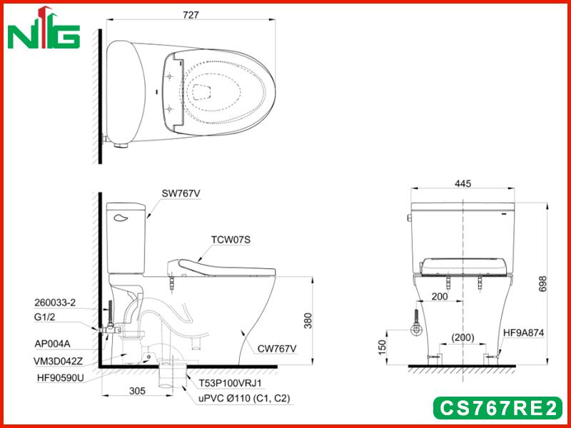 ban-ve-ky-thuat-bon-cau-nap-rua-co-toto-CS767RE2