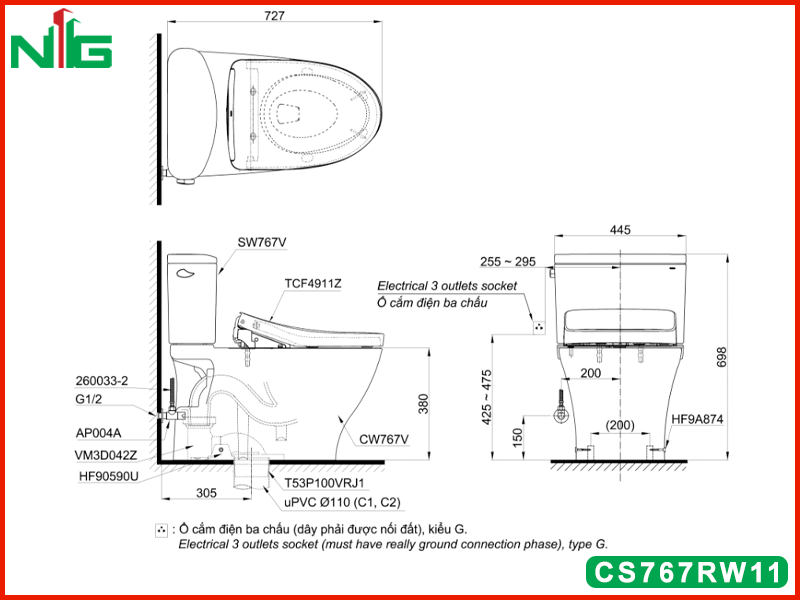 ban-ve-ky-thuat-bon-cau-nap-dien-tu-toto-CS767RW11