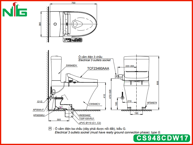 ban-ve-ky-thuat-bon-cau-nap-dien-tu-toto-CS948CDW17