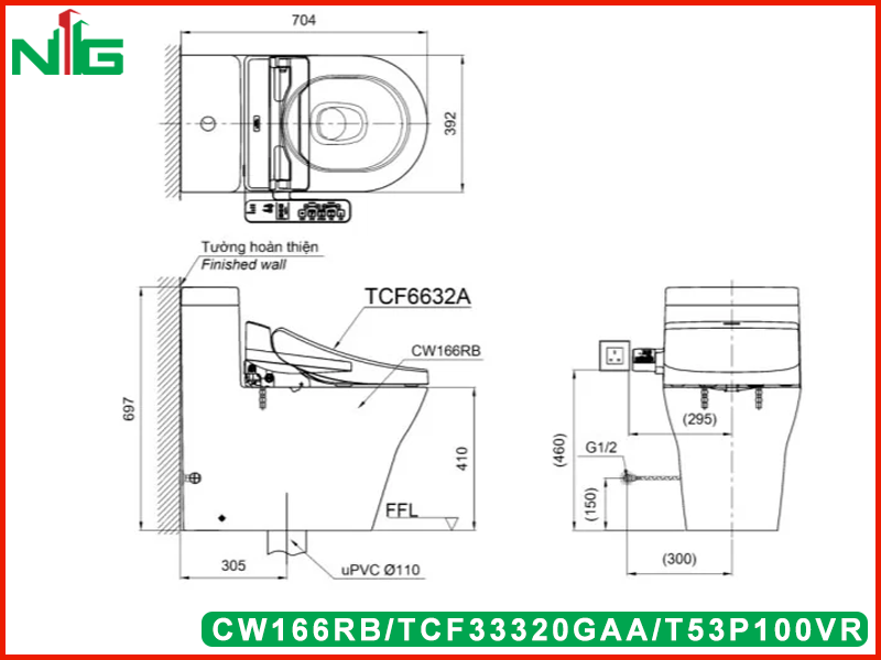 ban-ve-ky-thuat-bon-cau-nap-dien-tu-toto-CW166RB-TCF33320GAA-T53P100VR