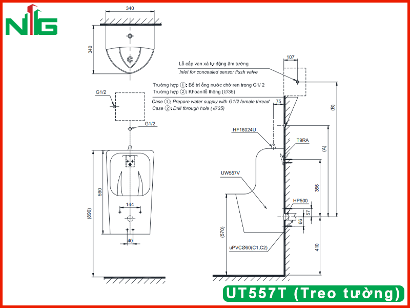 ban-ve--ky-thuat-bon-tieu-nam-toto-UT557T (Treo tường)