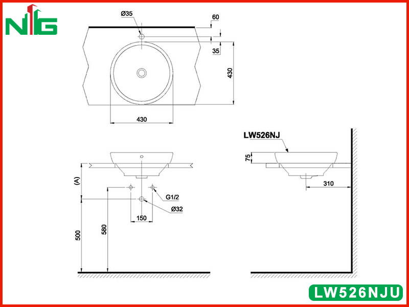 ban-ve-ky-thuat-lavabo-dat-ban-toto-LW526NJU