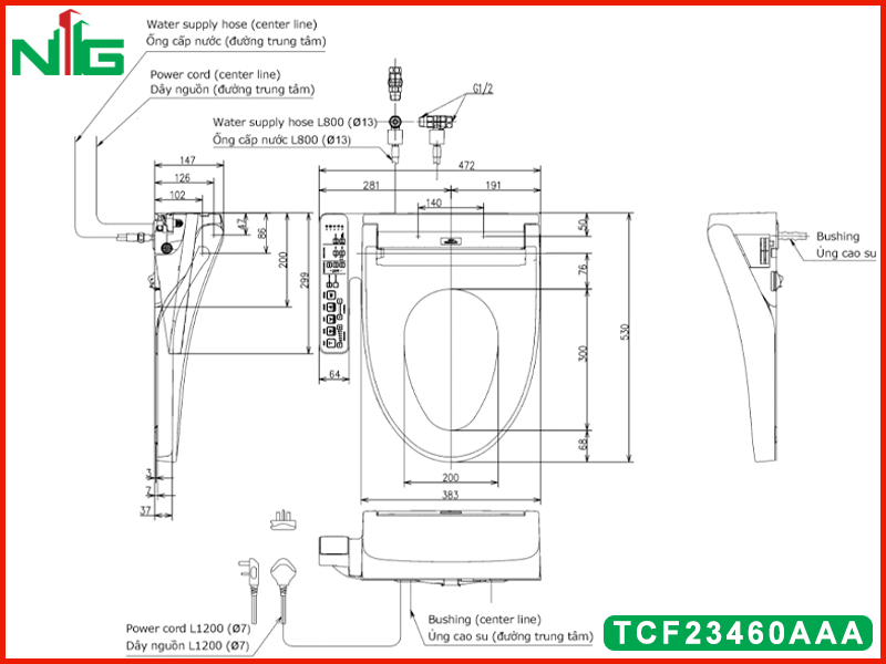 ban-ve-ky-thuat-nap-rua-dien-tu-toto-TCF23460AAA 