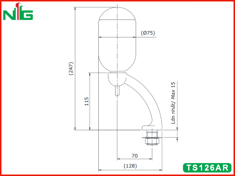 ban-ve-ky-thuat-binh-dung-xa-phong-toto-TS126AR (Gắn tường)