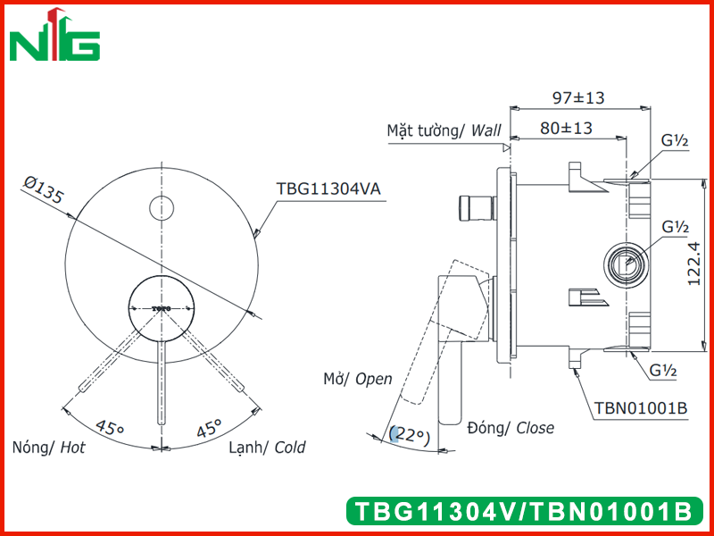 ban-ve-ky-thuat-bo-tron-nong-lanh-am-tuong-toto-TBG11304V-TBN01001B