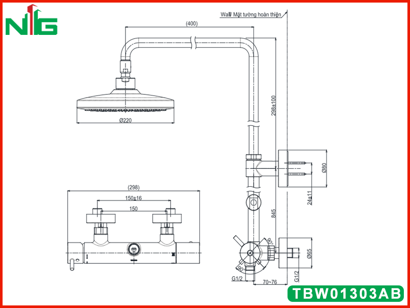 ban-ve-ky-thuat-sen-cay-nong-lanh-toto-TBW01303AB
