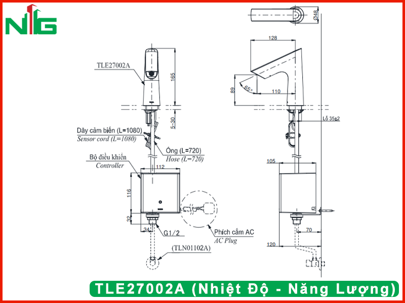 ban-ve-ky-thuat-voi-lavabo-cam-ung-toto-TLE27002A (Nhiệt Độ - Năng Lượng)