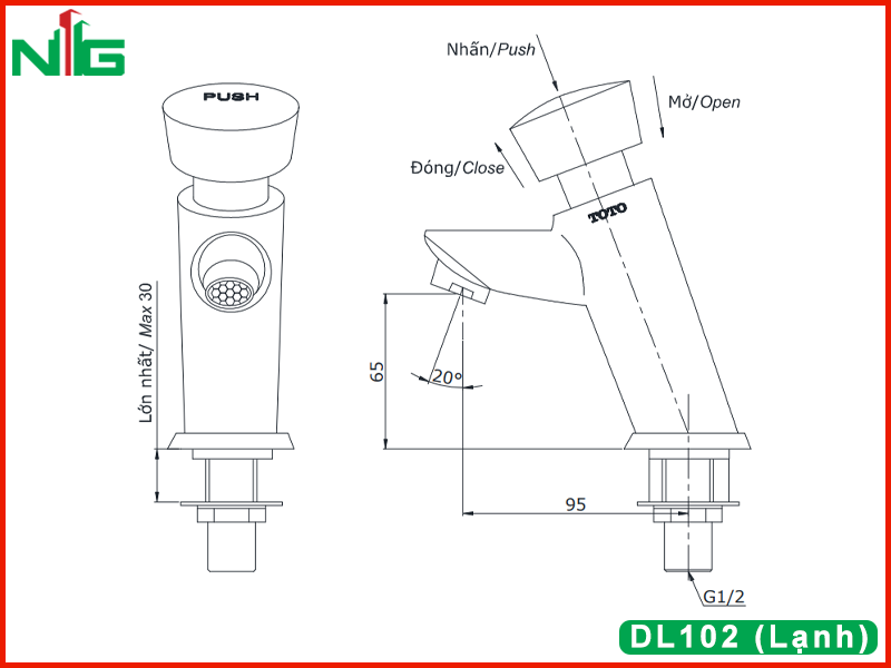 ban-ve-ky-thuat-voi-lavabo-ngat-tu-dong-toto-DL102