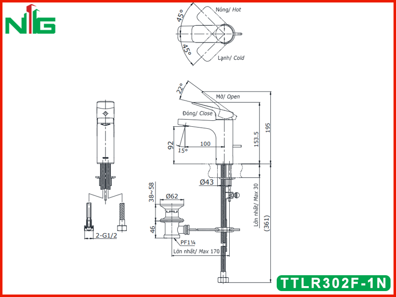 ban-ve-ky-thuat-voi-lavabo-nong-lanh-toto-TTLR302F-1N
