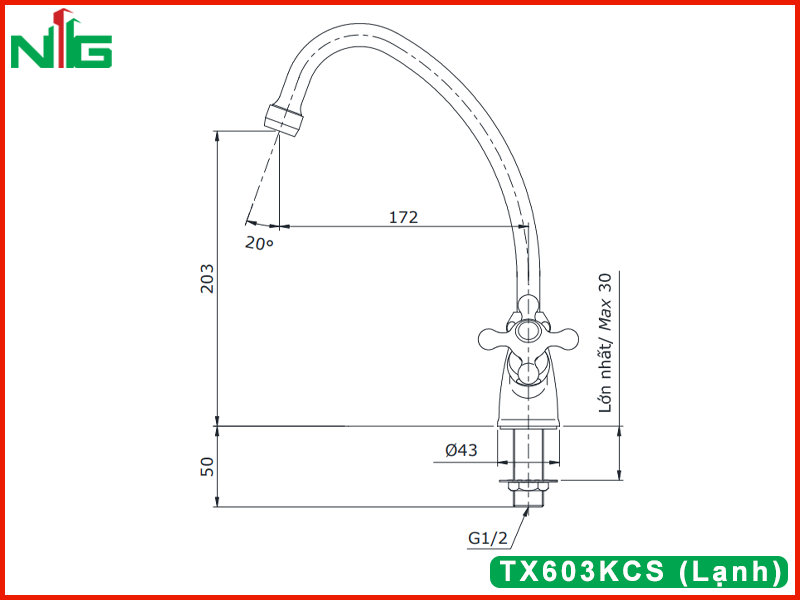 ban-ve-ky-thuat-voi-rua-bat-toto-TX603KCS (Lạnh)
