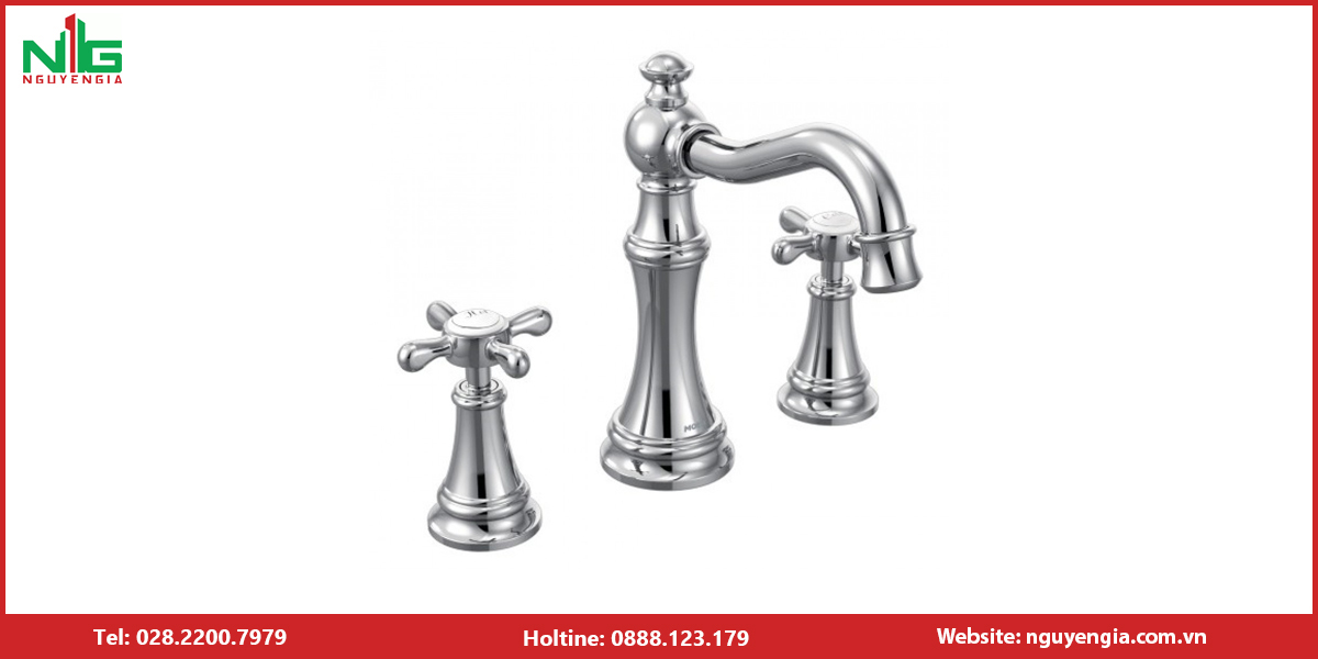 Vòi lavabo 3 lỗ MOEN