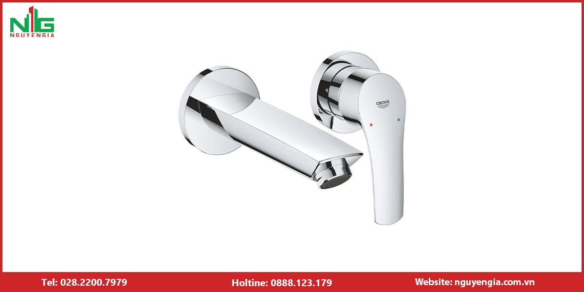 Vòi lavabo gắn tường
