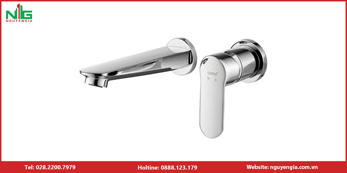 Vòi lavabo gắn tường COTTO